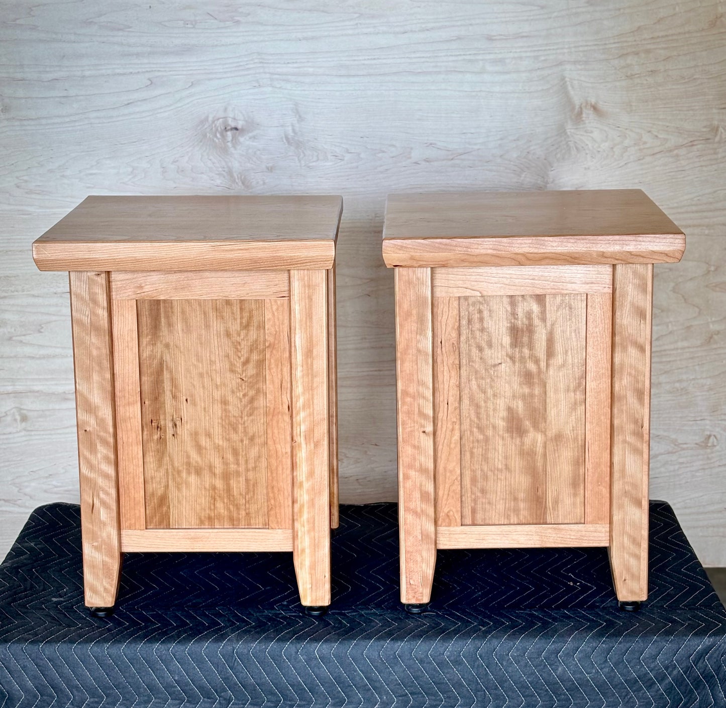 Cherry Side Tables - With Hidden Storage