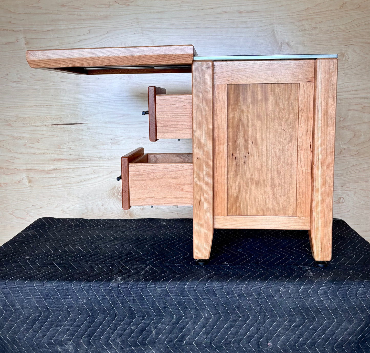 Cherry Side Tables - With Hidden Storage