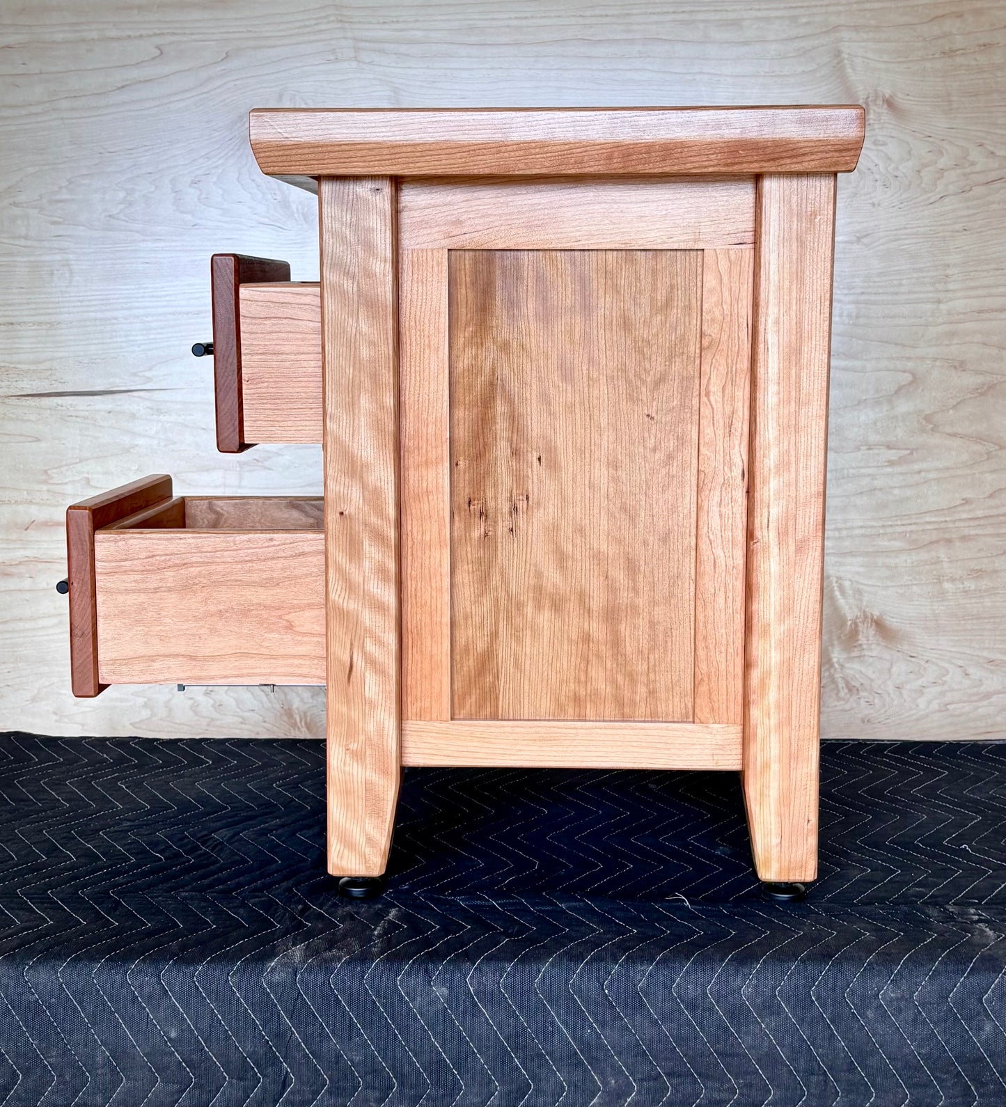 Cherry Side Tables - With Hidden Storage