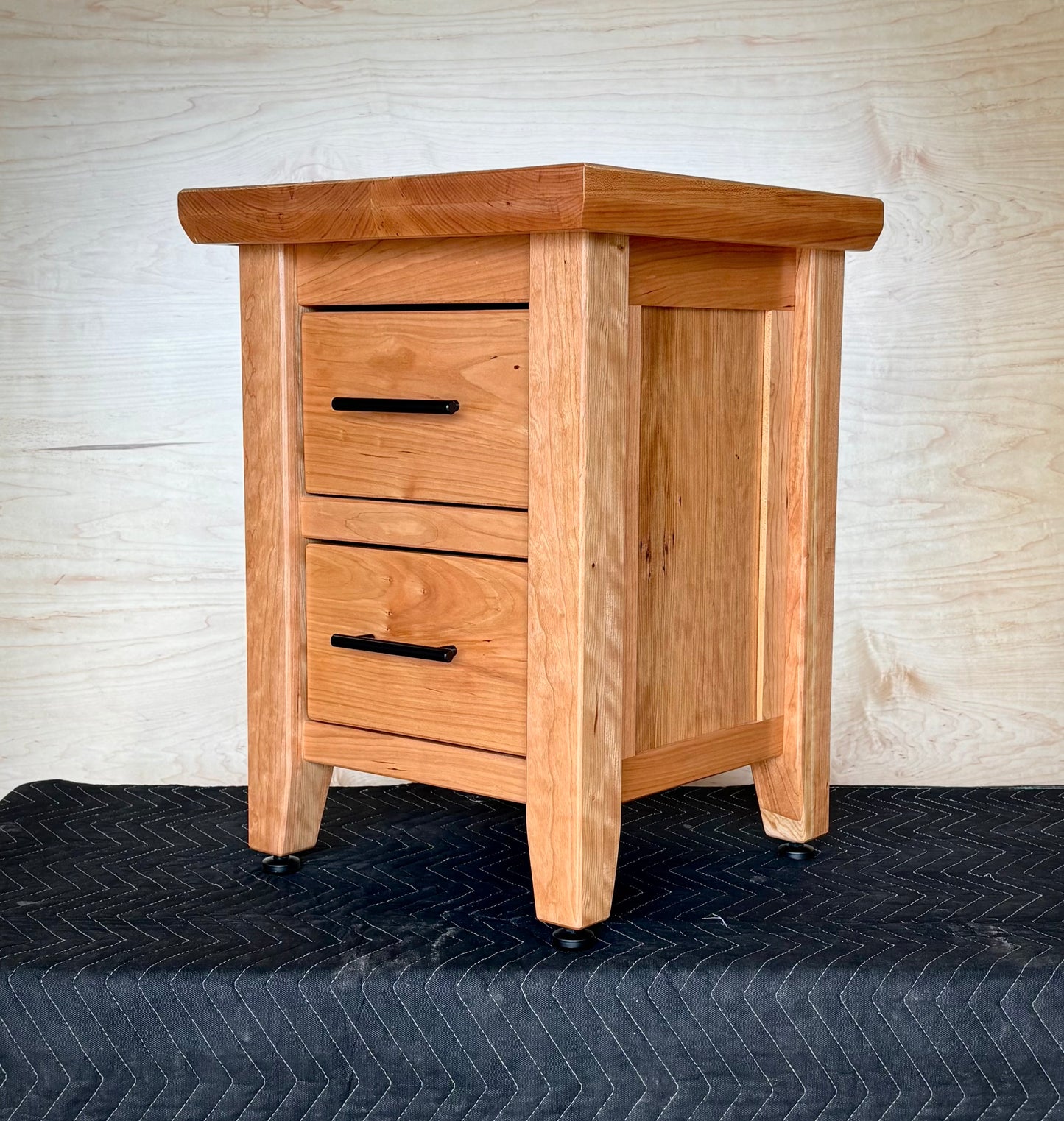 Cherry Side Tables - With Hidden Storage