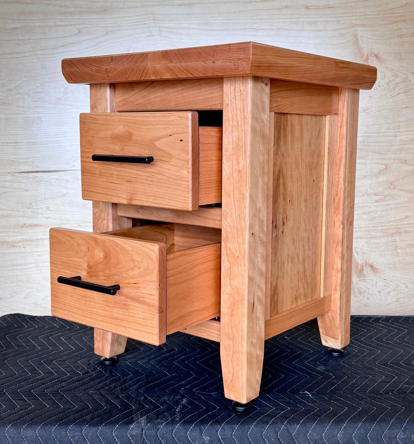 Cherry Side Tables - With Hidden Storage