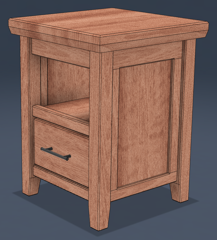 Cherry Side Tables - With Hidden Storage