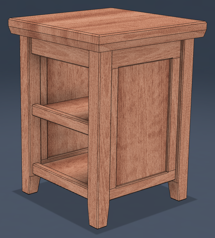 Cherry Side Tables - With Hidden Storage