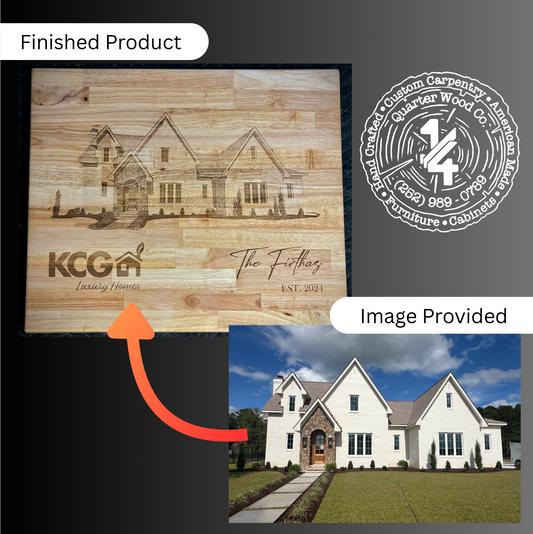 Cutting Board With Image Engraved- Closing Gifts