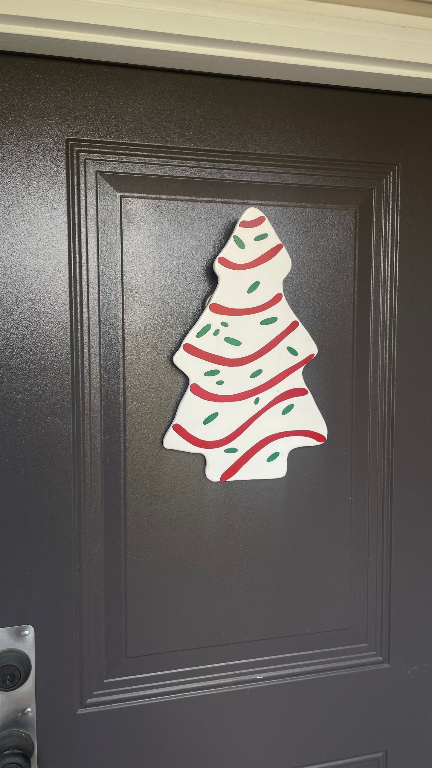 Christmas Tree Cake Door Hanger