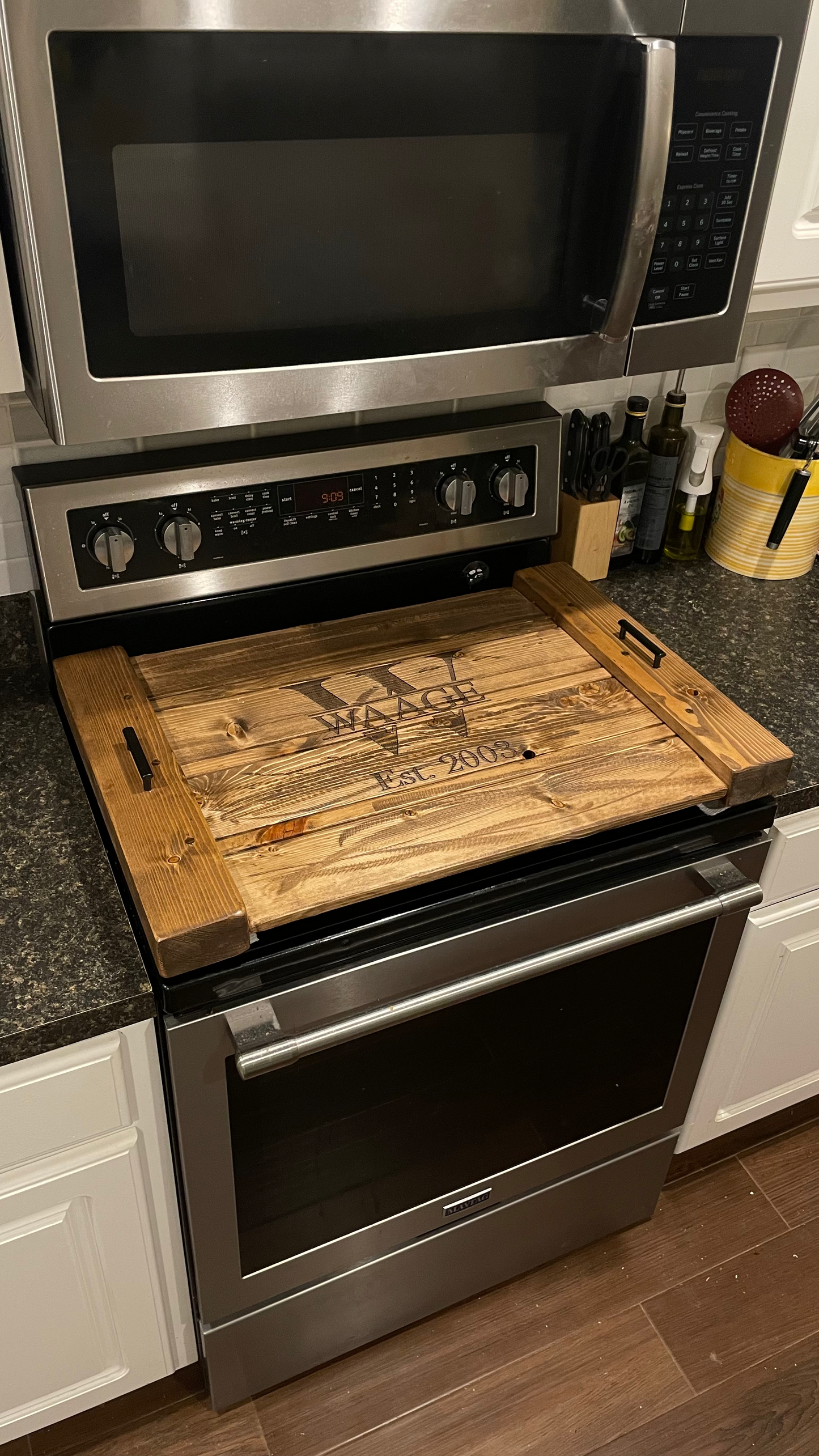 Rustic Stove Cover / Noodle board