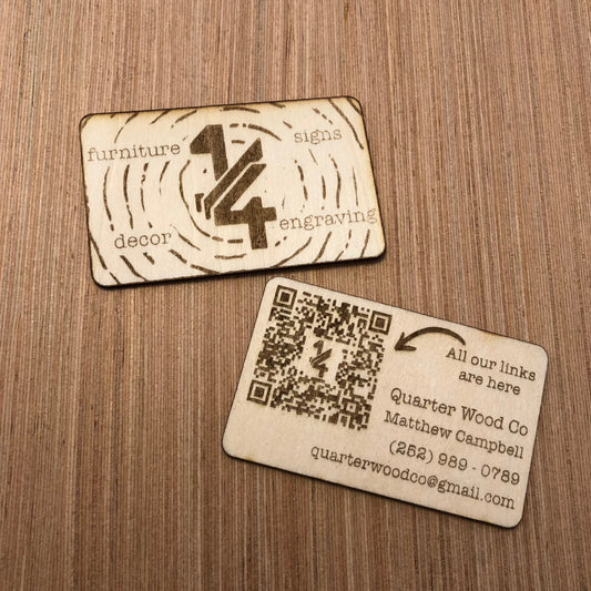 Wooden Business Cards