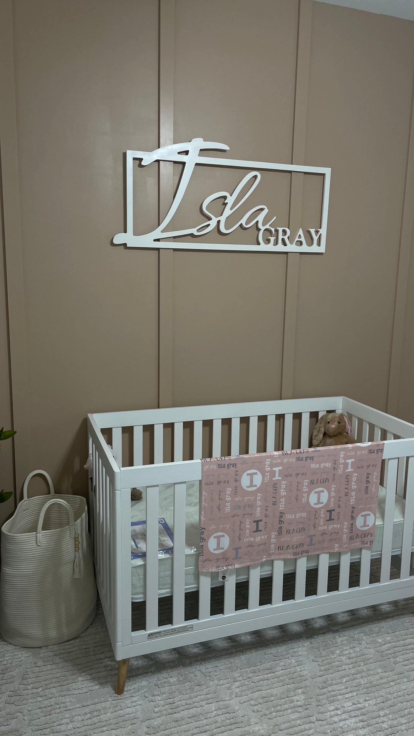 Framed Nursery Sign